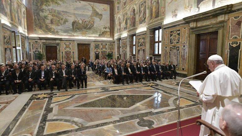 Il Papa ha ricevuto in udienza i giornalisti della stampa cattolica