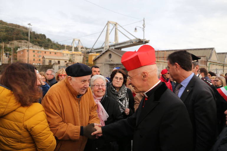 2 novembre. S. Messa nella zona del Ponte Morandi. L'Arcivescovo "Vicinanza, preghiera e fiducia: uniti per far ripartire la città".