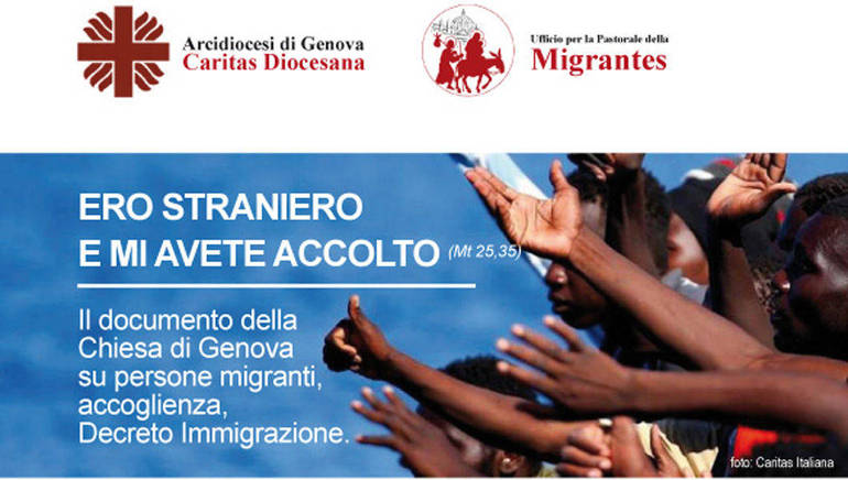 "Ero straniero e mi avete accolto": ecco il documento della Chiesa di Genova sui Migranti - SCARICA IL TESTO