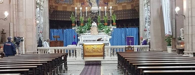 S. Messa dell’Arcivescovo all’ospedale San Martino: «Rinasceremo più uniti e più saggi»