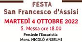San Francesco: S. Messa celebrata da Mons. Nicolò Anselmi