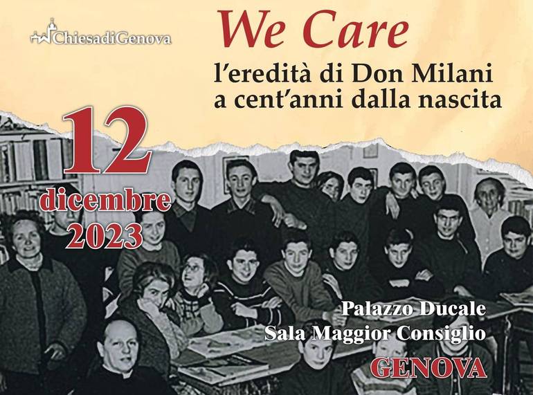 "We care. L'eredità di don Milani a cent'anni dalla nascita" a Palazzo Ducale