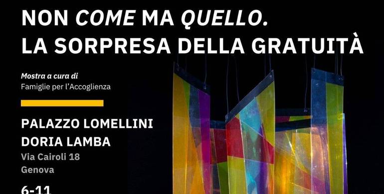 A Palazzo Lomellini la mostra di "Famiglie per l'accoglienza"