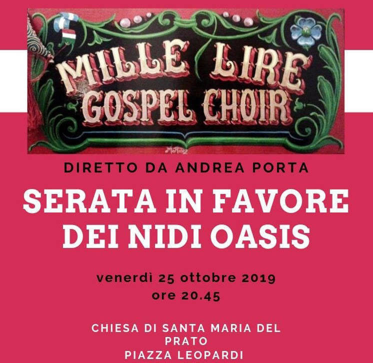 Concerto a S. Maria del Prato per gli asili Oasis