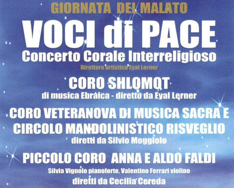 Ospedale S. Martino, concerto interreligioso 'Voci di pace'