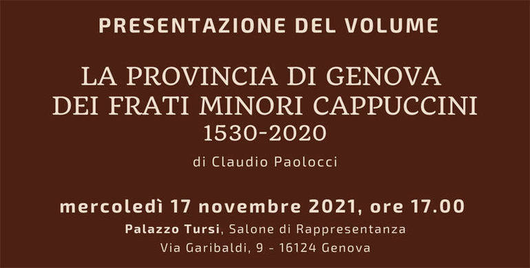Presentazione del libro: "La Provincia di Genova dei Frati minori Cappuccini"