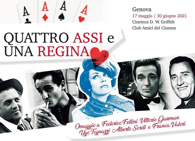 Quattro assi e una regina: Fellini, Gassman, Tognazzi, Sordi e la Valeri