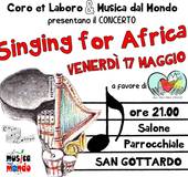 "Singing for Africa", concerto benefico a San Gottardo