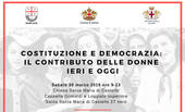 "Costituzione e democrazia: quale contributo delle donne?": convegno a S. Maria di Castello