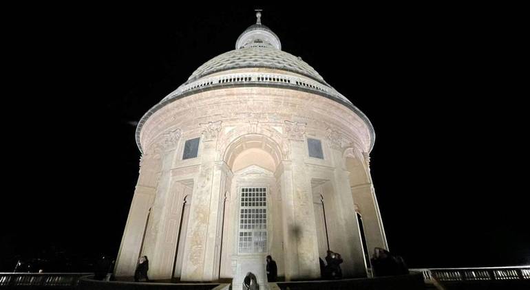 Nuova illuminazione per la cupola della Basilica di Carignano