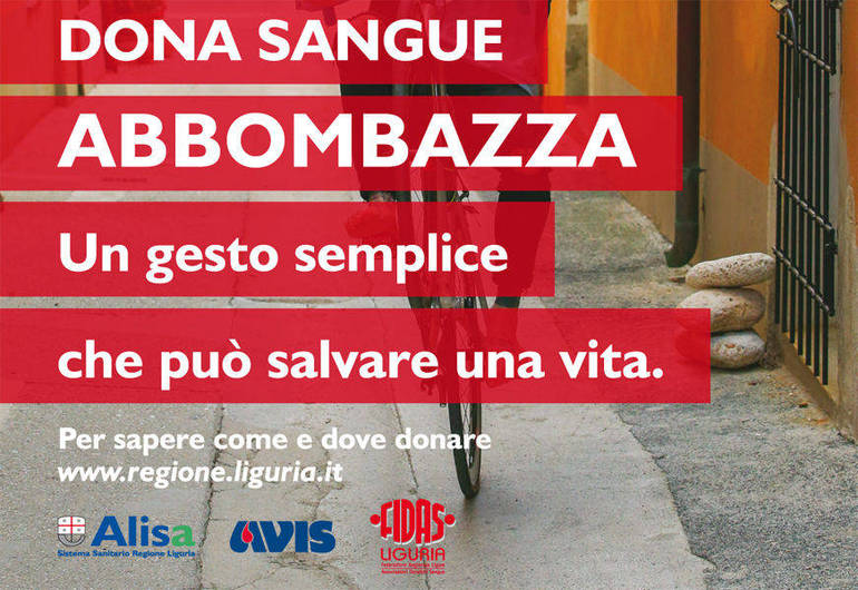 Regione Liguria invita alla donazione di sangue