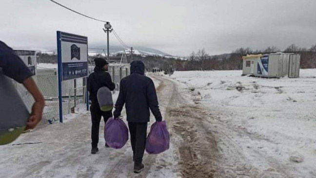 Profughi nel gelo balcanico