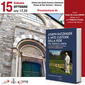 15 ottobre: presentazione di un volume su Joseph Ratzinger