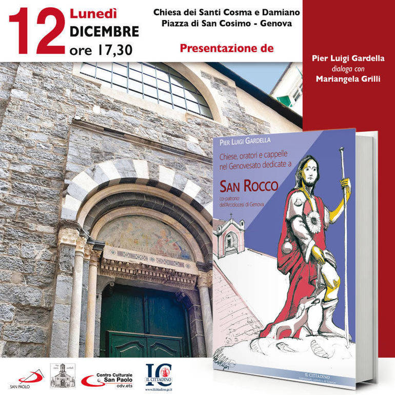 "Chiese, oratori e cappelle nel Genovesato dedicate a San Rocco", presentazione in Santi Cosma e Damiano