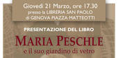Libreria San Paolo: presentazione del volume "Maria Peschle e il suo giardino di vetro”