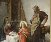La Sacra Famiglia di Cesare Mariani (Roma, 1826-1901)