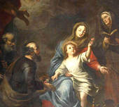 Sacra Famiglia con Sant'Anna e San Gioacchino (Giovanni Battista Resoaggi - XVIII secolo)