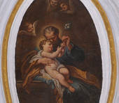 San Giuseppe che tiene tra le braccia Gesù Bambino (Scuola genovese del XVIII secolo)