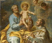 San Giuseppe con Gesù Bambino (Scuola Ligure del XVIII secolo)