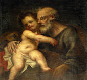 San Giuseppe e il Bambino Gesù, Casa Piola (XVIII sec.)
