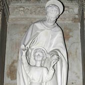 San Giuseppe guida  Gesù di Guido Galletti (Londra, 1893 – Genova 1977)