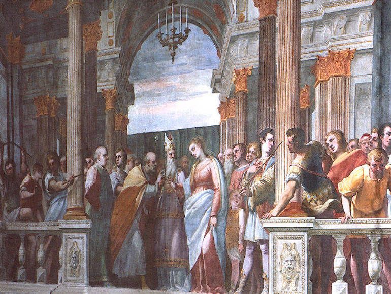 Sposalizio della Vergine di Luca Cambiaso (Moneglia, 1527 - Escorial, 1585)